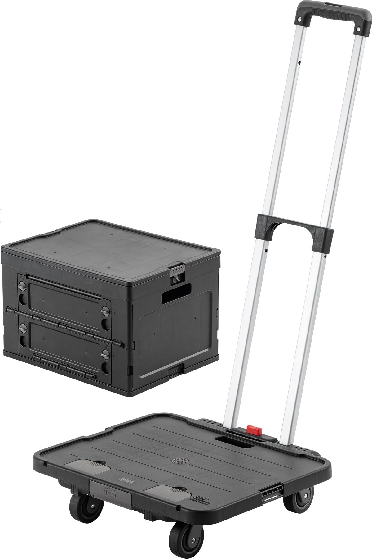 Amazon.co.jp: サンワダイレクト 折りたたみ台車 専用コンテナ付き 大 Amazon.co.jp: サンワダイレクト 折りたたみ台車 専用コンテナ付き 大